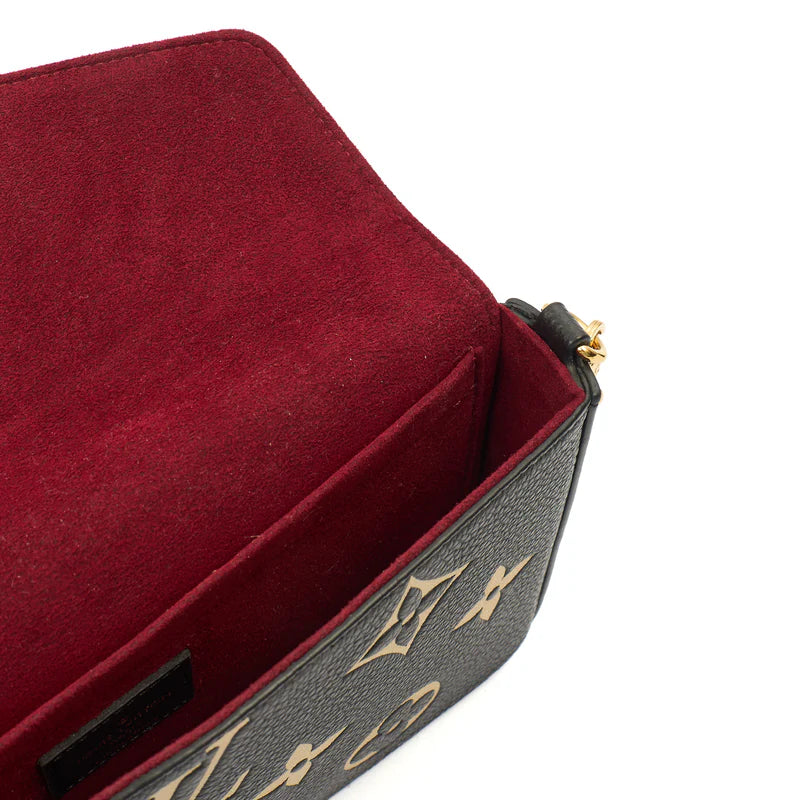 Louis Vuitton Bandolera Felicie Pochette en piel color negro