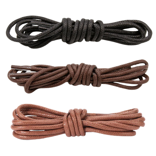 Cordones Redondos de Algodón Encerado Grosor Medio 75 CM
