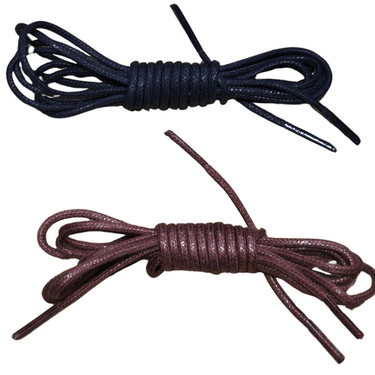 Cordones Redondos Finos de Algodón Encerado para Zapatos 90 CM
